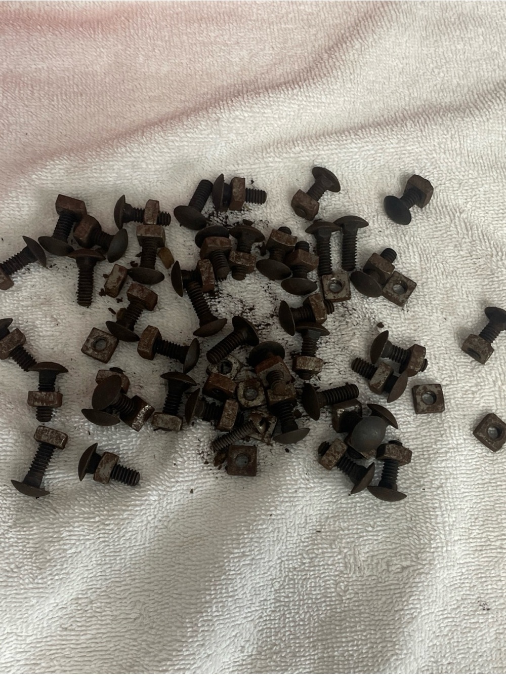 Rustic Black and Brown Metal Screws & Nuts Set - Men Accessories